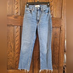 Abercrombie & Fitch Ankle Straight Ultra High Rise